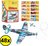 48 STUKS - Foam Vliegtuigen - Mix kleuren Fighter Gliders