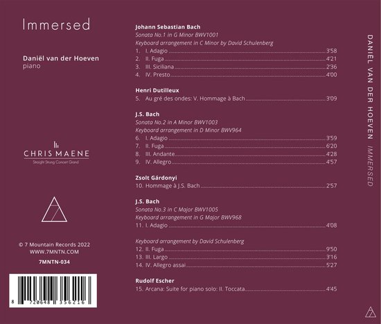 Daniël Van Der Hoeven - Immersed (CD)