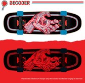 Santa Cruz - Decoder Roskopp Black/Red 37.5 Drop Down Longboard