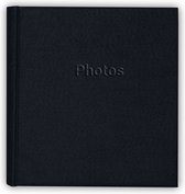 Fotoboek/fotoalbum met 30 paginas zwart - 29 x 31 x 4 cm