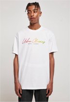 Urban Classics Heren Tshirt -L- Script Logo Wit