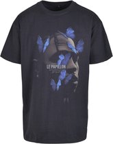 Urban Classics Heren Tshirt -M- Le Papillon Oversize Blauw