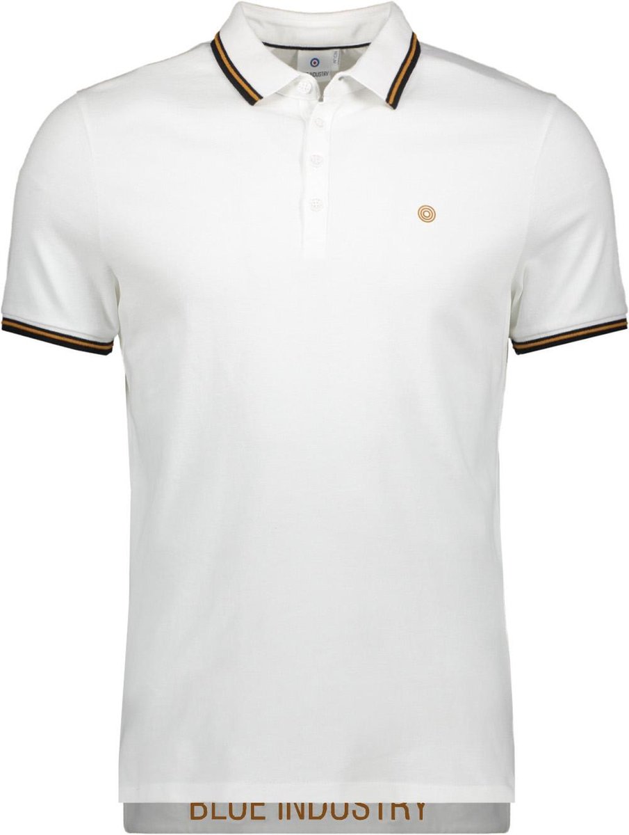 Blue Industry Poloshirt Polo Kbis22 M24 White Mannen Maat - S