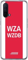 6F hoesje - geschikt voor OnePlus Nord CE 5G -  Transparant TPU Case - AFC Ajax - WZAWZDB #ffffff