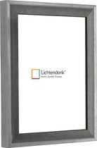 Fotolijst - Venetiaans Ontwerp - Platina Grijs en Zilver - Fotomaat 21x29,7 - Helder glas - Art.nr. 101079431212972