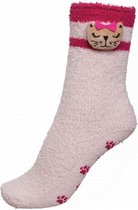 sokken Minou dames polyester roze maat 36-41