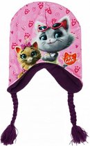 muts Cats meisjes acryl/polyester roze one-size