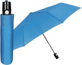 paraplu mini automatisch 98 cm microvezel blauw
