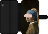 Bookcase Geschikt voor iPhone XR telefoonhoesje - Meisje met de parel - Vermeer - Verf - Met vakjes - Wallet case met magneetsluiting