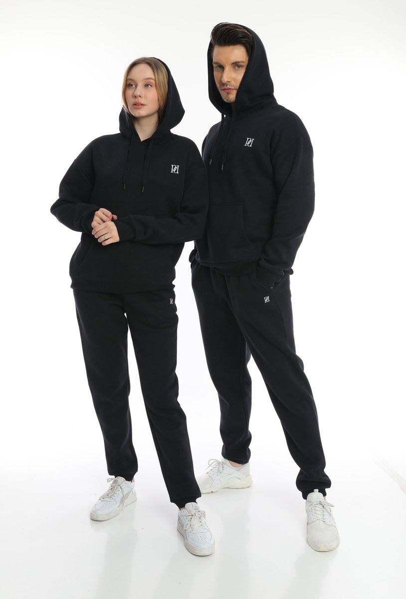 Purple-Daisy Escape Unisex Hoodie | Sporttruien | Sportkleding (PDHD01)- SALE- Maat S - ZWART