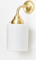 Art Deco Trade - Wandlamp Strakke Cilinder Curve Messing