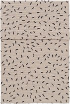 Cottonbaby Cottonsoft Rain Taupe/Black 120 x 150 cm Ledikantlaken 300940RTB