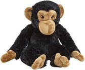 Pluche chimpansee aap knuffel 30 cm - Apen/aapje bosdieren knuffeldieren - Speelgoed voor kinderen