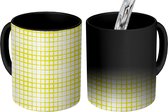 Magische Mok - Foto op Warmte Mokken - Koffiemok - Geel - Geometrie - Design - Magic Mok - Beker - 350 ML - Theemok