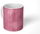 Mok - Verf - Patronen - Roze - Mokken - 350 ML - Beker - Uitdeelcadeautjes