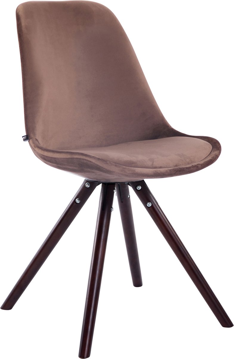 CLP Toulouse - Eetkamerstoel - Rond frame - Fluweel creme cappuccino