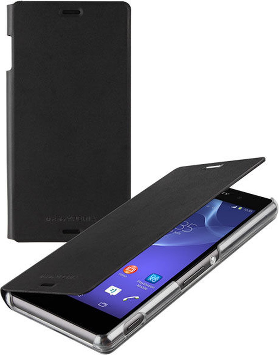 de wind is sterk Pool Zilver Roxfit Flip Book Case Sony Xperia Z3 Black | bol.com