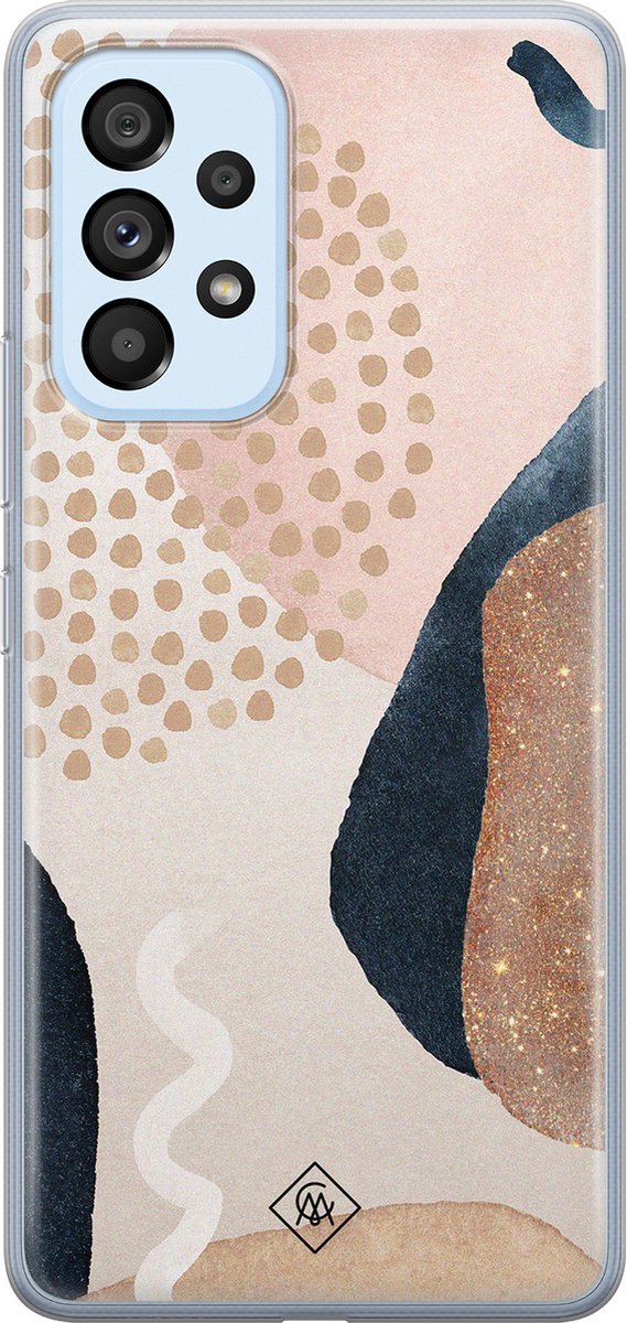 Casimoda® hoesje - Geschikt voor Samsung A33 - Abstract Dots - Backcover - Siliconen/TPU - Multi