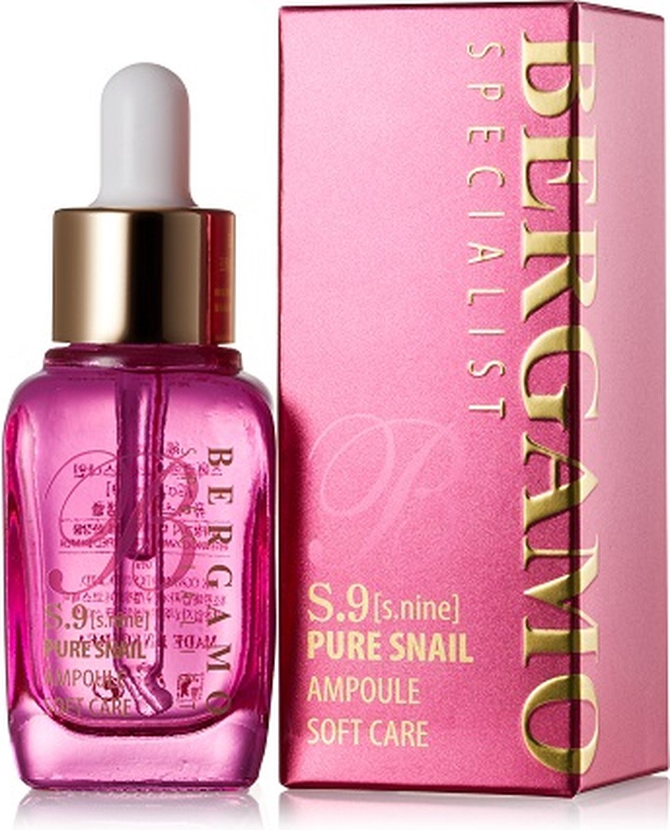 Bergamo - Specialist S.9 Pure Snail Soft Care Ampoule Face Serum From Snail Slime