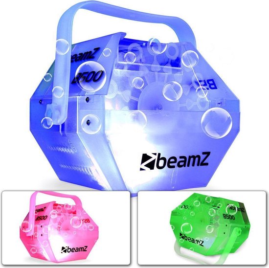 Bellenblaasmachine - BeamZ B500LED + bellenblaasvloeistof concentraat (250ml) - 