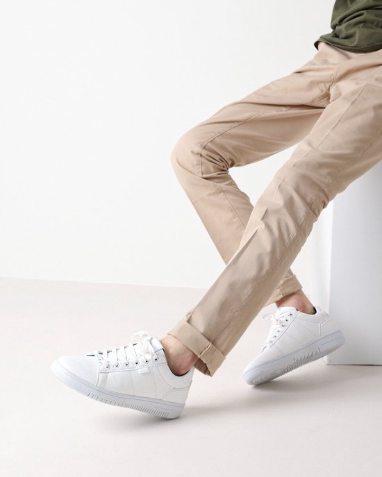 Mexx Sneaker Gino Mannen - Wit - Maat 42 | bol.com