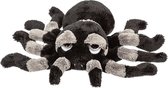 Halloween Suki gifts Pluche knuffel spin - tarantula - zwart/grijs - 22 cm - speelgoed