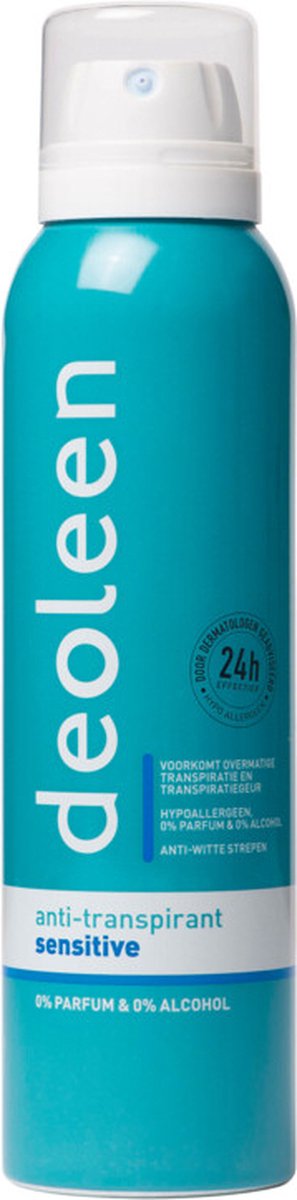 Goedkoopste 3x Deoleen Deodorant Spray Sensitive Anti-Transpirant 150 ml