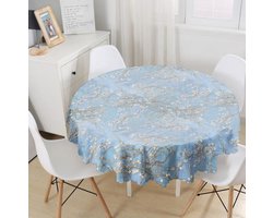 Rond Tafelkleed Ø140cm - Bedrukt Velvet Textiel - Amandelbloesem, Van Gogh - Tafelkleden - Tafellaken