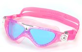 Aquasphere Vista Junior - Zwembril - Kinderen - Blue Lens - Roze/Wit