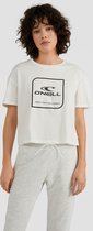 O'Neill T-Shirt Women CUBE Snow White Xs - Snow White 100% Katoen Round Neck