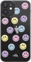 xoxo Wildhearts case voor Smiley Colors - iPhone 11 Transparant Case