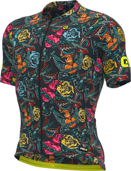 Ale Fietsshirt Korte Mouwen PRR Tattoo - Grijs - XL - Valt klein