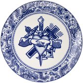 Royal Delft Schiffmacher Geloof, Hoop en Liefde sierbord  24 cm