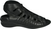 Durea 7322 G - Volwassenen Platte sandalen - Kleur: Zwart - Maat: 43