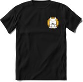 Saitama Mini Logo T-Shirt | Saitama Inu Wolfpack Crypto Ethereum kleding Kado Heren / Dames | Perfect Cryptocurrency Munt Cadeau Shirt Maat M