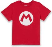 Super Mario Kinder T-Shirt 7-8 jaar - Rood - Katoen