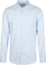 Hackett - Overhemd Garment Dyed Oxford Blauw - XL - Heren - Slim-fit