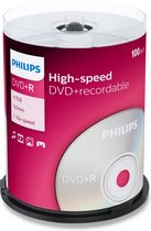 Philips DVD+R - 4,7GB - Speed 16x - Spindle - 100 stuks - DR4S6B00F