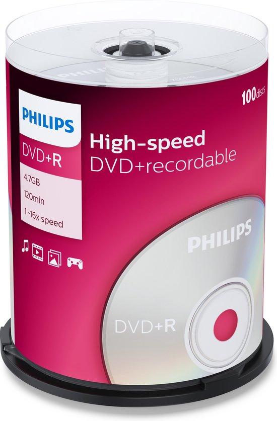 Disques enregistrables DVD-R 4.7 Go/16x, paq. de 50, Fr
