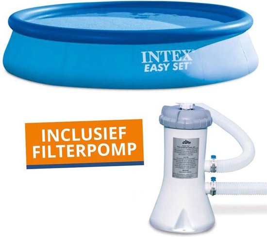 Intex Easy Set Pool Set - Opblaaszwembad - Ø 244 x 61 cm met filterpomp - Intex