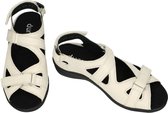 Durea -Dames - off-white/ecru/parel - sandalen - maat 40.5