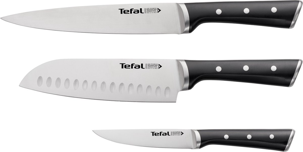 Tefal Ice Force K232S374 Couvert et ensemble de couteaux 3 pièce(s) Jeu de  couteaux