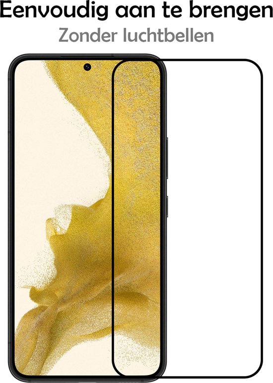 Protecteur d'écran Samsung S22 Plus 3D Full Cover - Glas protecteur d'écran Samsung Galaxy S22 Plus - Glas protecteur d'écran Samsung S22 Plus 5G Full Opaque - 2 pièces