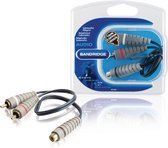 Bandridge BAL4600 Subwooferkabel 2x Rca Male - Rca Female 0.20 M Blauw