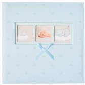 fotoalbum Baby Polka hardcover 10 x 15 cm blauw