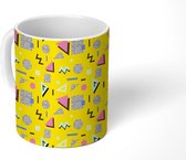 Mok - Koffiemok - Design - Vector - Pop - Jaren 80 - Mokken - 350 ML - Beker - Koffiemokken - Theemok