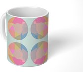 Mok - Koffiemok - Design - Pixel - Neon - Mokken - 350 ML - Beker - Koffiemokken - Theemok