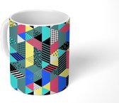 Mok - Koffiemok - Vector - Patronen - Abstract - Mokken - 350 ML - Beker - Koffiemokken - Theemok
