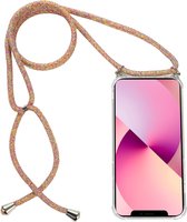 H.K. backcover/achterkant/hoesje met koord regenboog geschikt voor Samsung Galaxy S20 FE + Glasfolie
