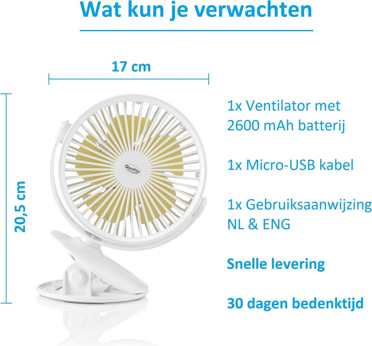 Mini ventilateur à pince - Karsten International